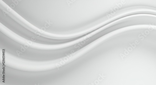 Wallpaper Mural Smooth white fabric, flowing textile, gentle folds, soft waves, minimalist background, clean aesthetic, silky texture, abstract drapery, monochromatic, light and shadow play, elegant simplicity, subtl Torontodigital.ca