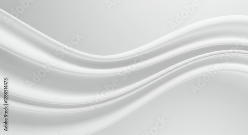 Smooth white fabric, flowing textile, gentle folds, soft waves, minimalist background, clean aesthetic, silky texture, abstract drapery, monochromatic, light and shadow play, elegant simplicity, subtl