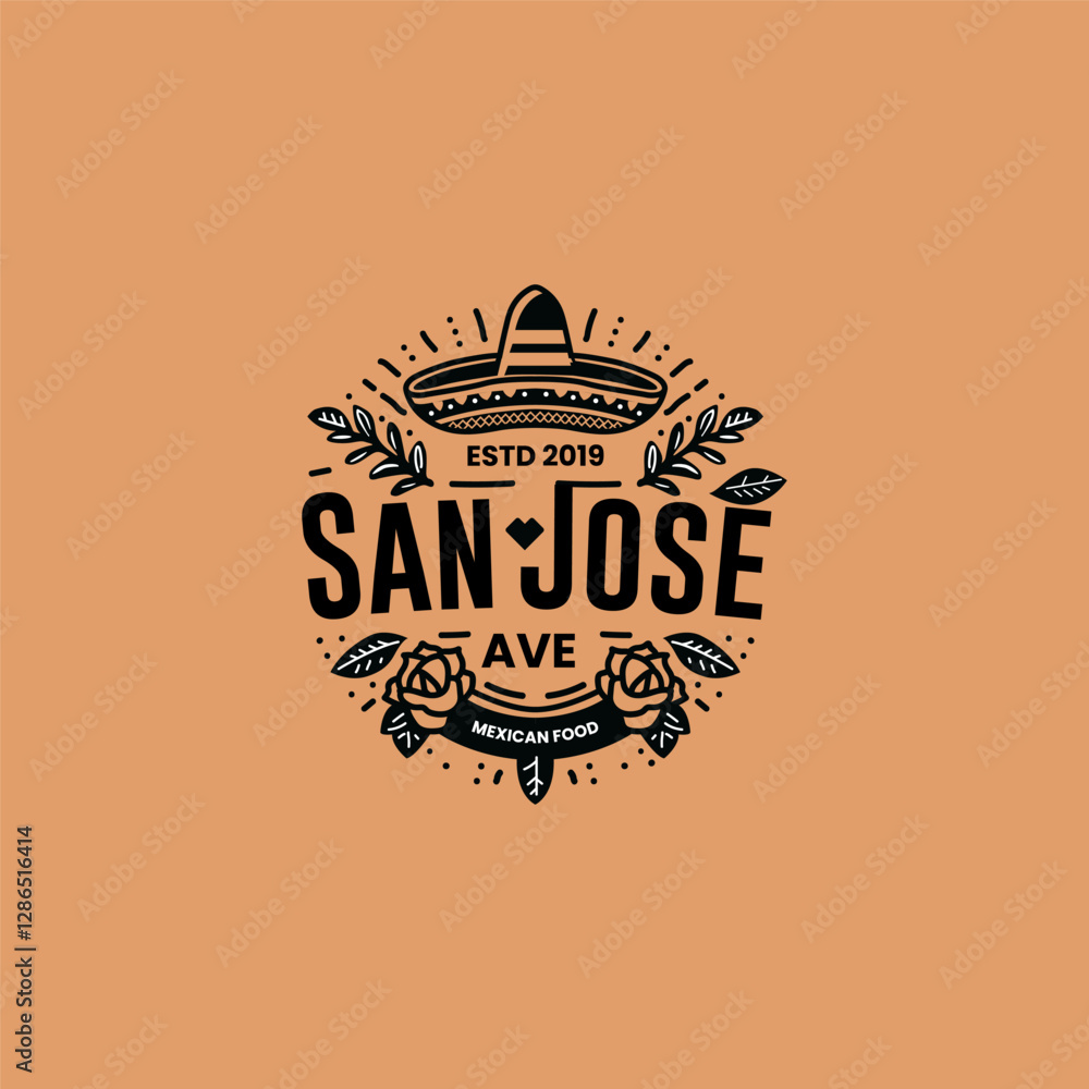 Obraz premium San Jose Ave Logo Design