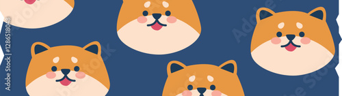 Adhesive tape with dog muzzle