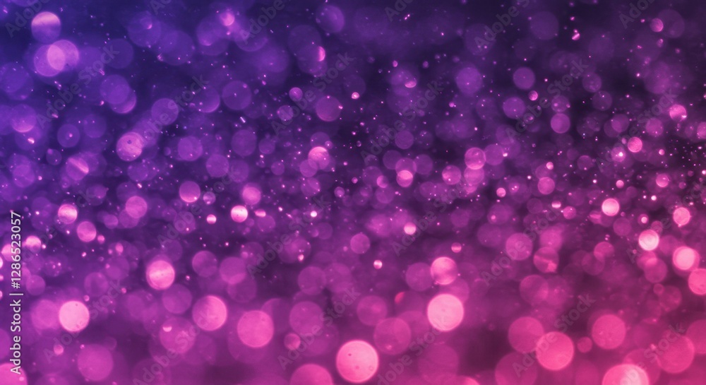 Glittering purple background, shimmering bokeh effect, macro photography, sparkles, magical atmosphere, soft focus, dreamy texture, iridescent particles, pink and violet hues, abstract composition, fe Glittering purple background, shimmering bokeh effect, macro photography, sparkles, magical atmosphere, soft focus, dreamy texture, iridescent particles, pink and violet hues, abstract composition, fe