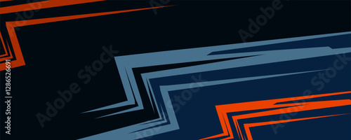 Abstract sporty background with exclusive colors. Abstract racing graphic design, vector design for vehicle wrap, t-shirt, jersey, gamer, esport, racing car, rally, and adventure ready to print.
