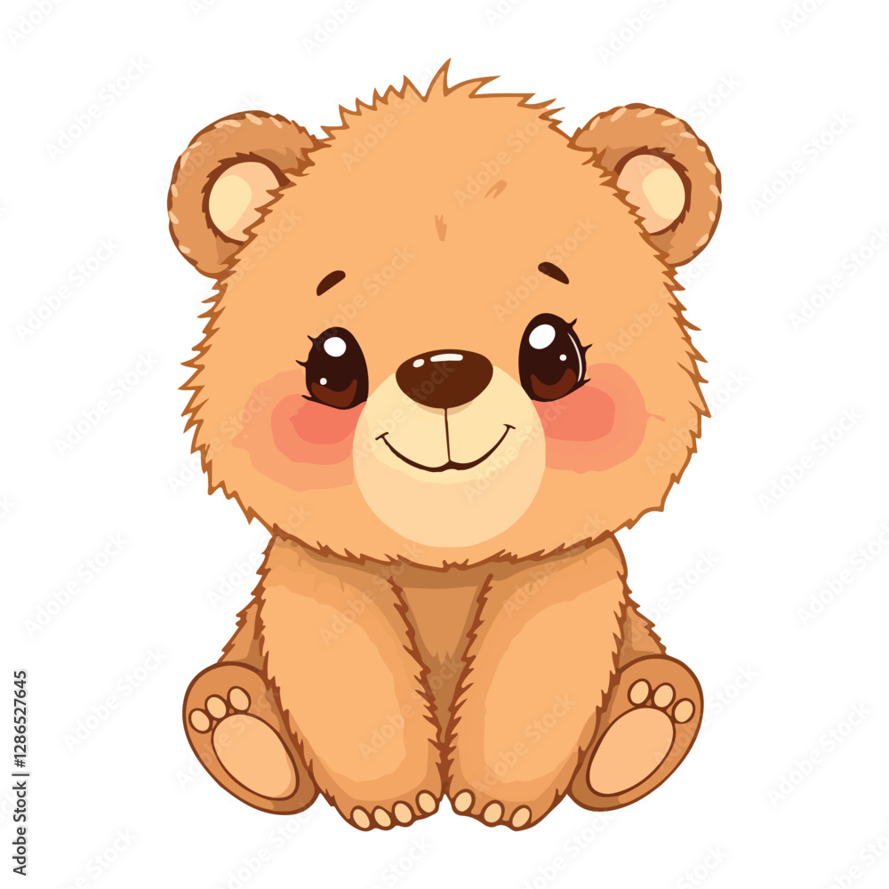 Obraz premium cute cartoon bear vector