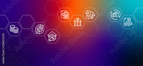 Financial market conceptual gradient investment management planning economic progress trade balance monetary policy trading market securities trade capital exchange