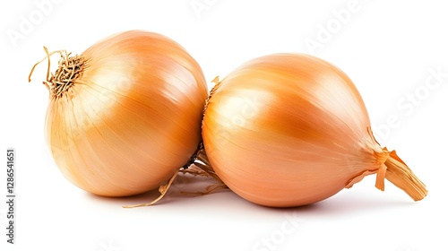 Wallpaper Mural Fresh Raw Yellow Onions Isolated on White Background with Clean and Crisp Appearance Torontodigital.ca
