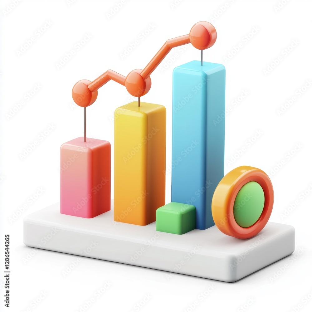 SEO optimization graph isolated on white background SEO optimization graph isolated on white background
