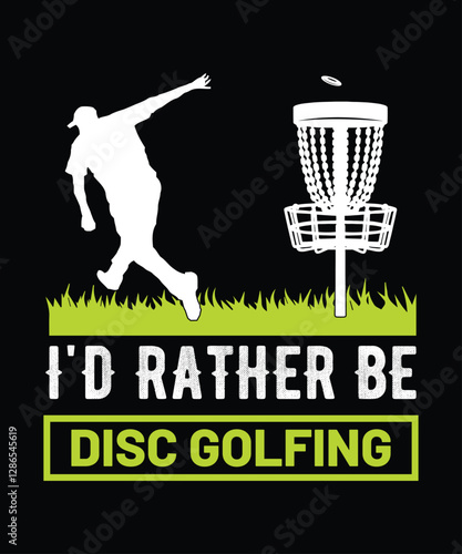 never underestimate an oldman disc golfi'd rather be disc golfing t shirt graphic