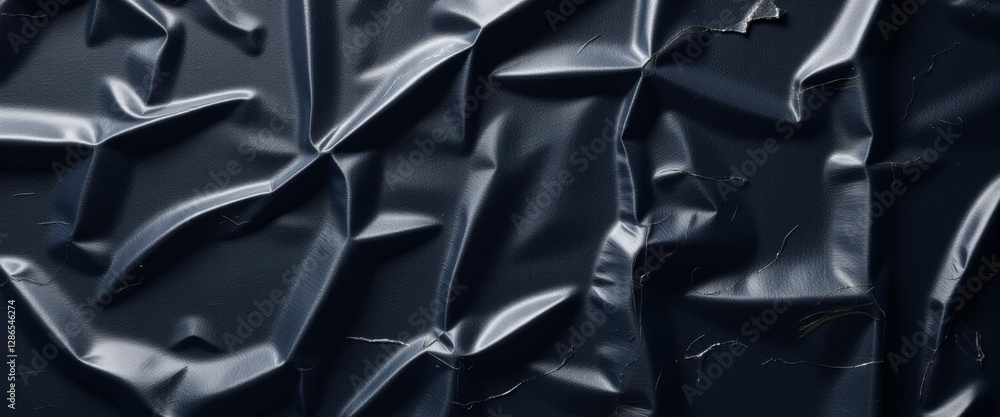 Wrinkled black fabric texture for design backgrounds Wrinkled black fabric texture for design backgrounds