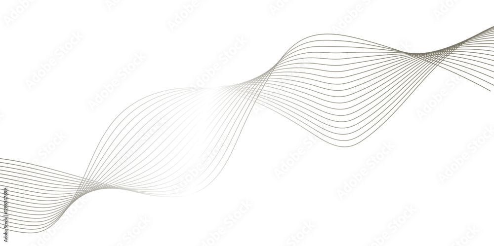 Wave business curve lines on transparent background.White wave curve lines banner background design. Abstract soft wave lines dynamic flowing gray light isolated background. Wave business curve lines on transparent background.White wave curve lines banner background design. Abstract soft wave lines dynamic flowing gray light isolated background.