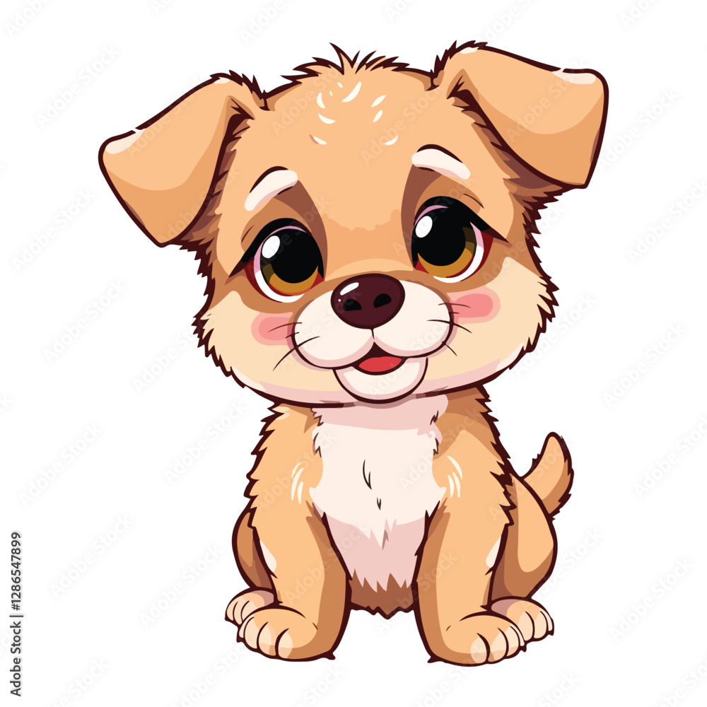 Obraz premium cute cartoon dog vector 