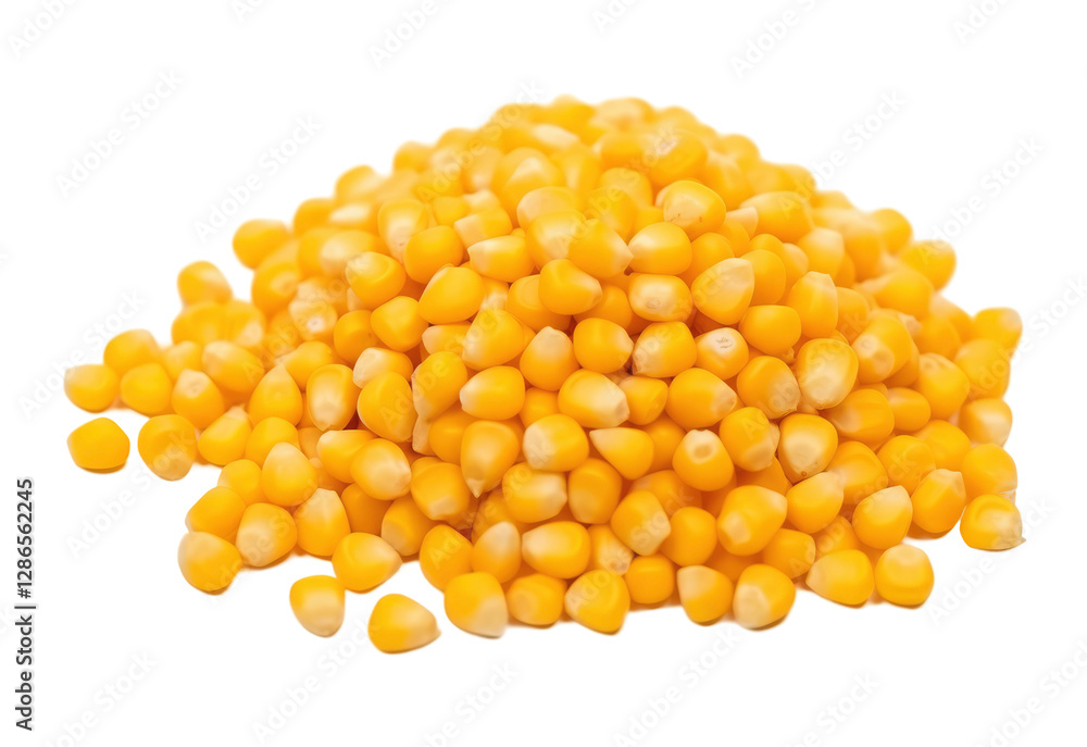 Pile of Yellow Corn Kernels on transparent background Pile of Yellow Corn Kernels on transparent background