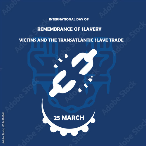 social media post design for international day of remembrance  of slavery victims and the transatlantic slave trade