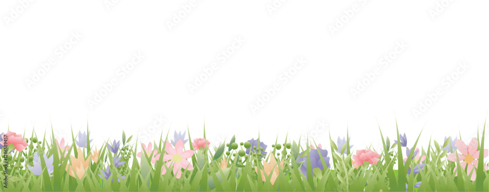 Obraz premium grass and flowers