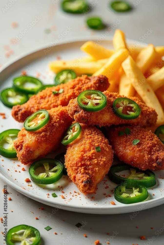 A plate of crispy, golden-brown fried chicken drumsticks served hot with a crunchy texture. Perfect for food advertisements, restaurant promotions, or comfort food concepts. A plate of crispy, golden-brown fried chicken drumsticks served hot with a crunchy texture. Perfect for food advertisements, restaurant promotions, or comfort food concepts.