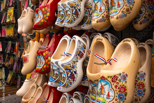 Photography Clogs traditional Dutch wooden shoes in Amsterdam