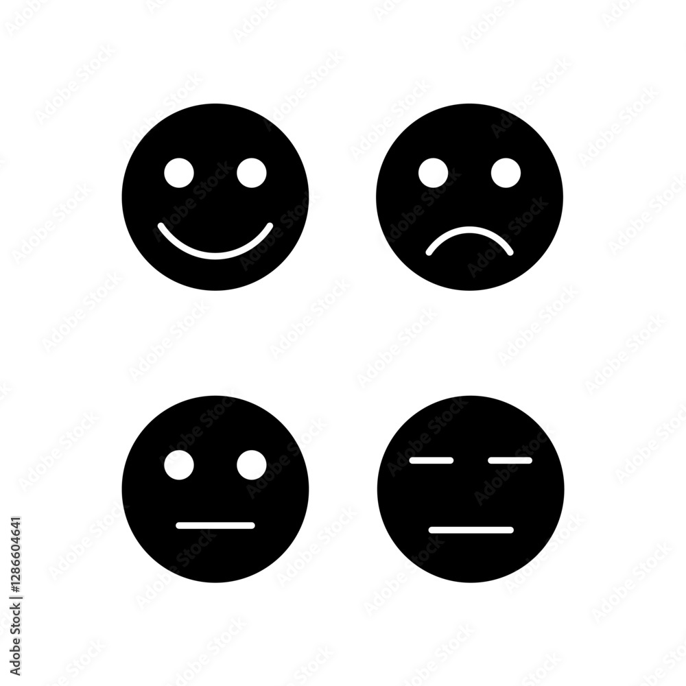 Fototapeta premium emoji icons symbol vector elements for infographic web