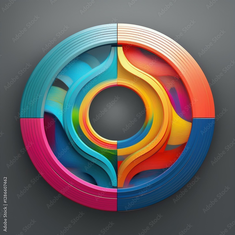 Obraz premium circle