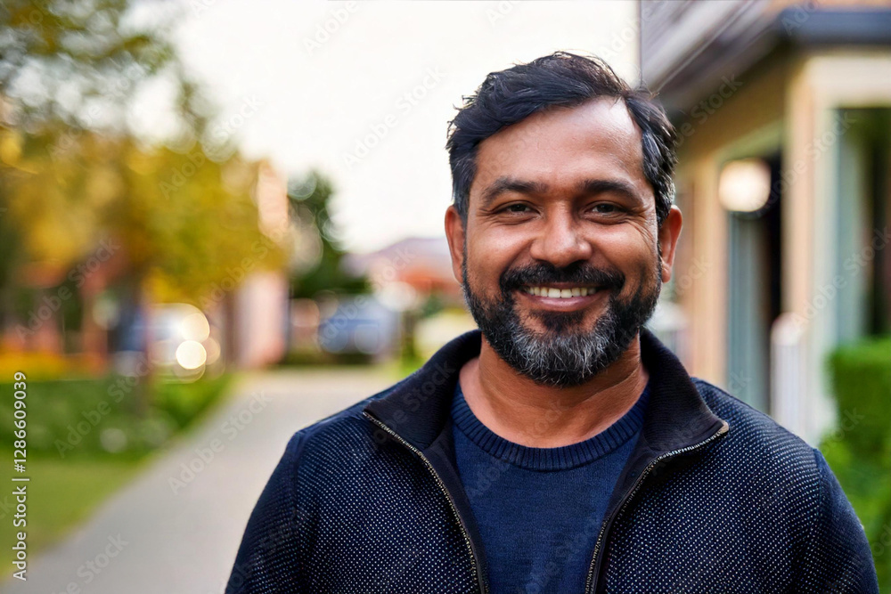 portrait of a man in an urban setting