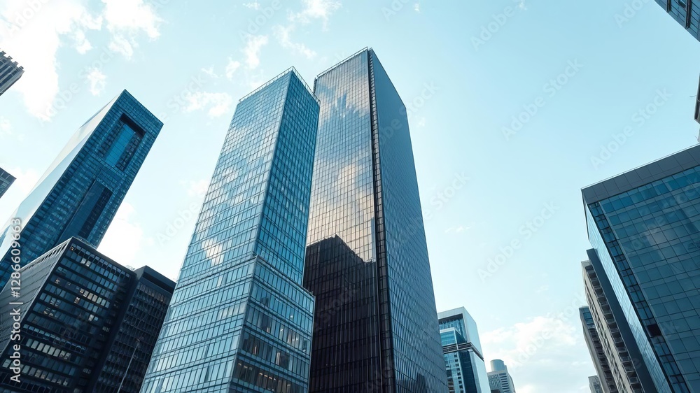 Modern cityscape seen through a see-through floor of a skyscraper, featuring tall buildings and urban architecture, modern, perspective, skyscraper Modern cityscape seen through a see-through floor of a skyscraper, featuring tall buildings and urban architecture, modern, perspective, skyscraper