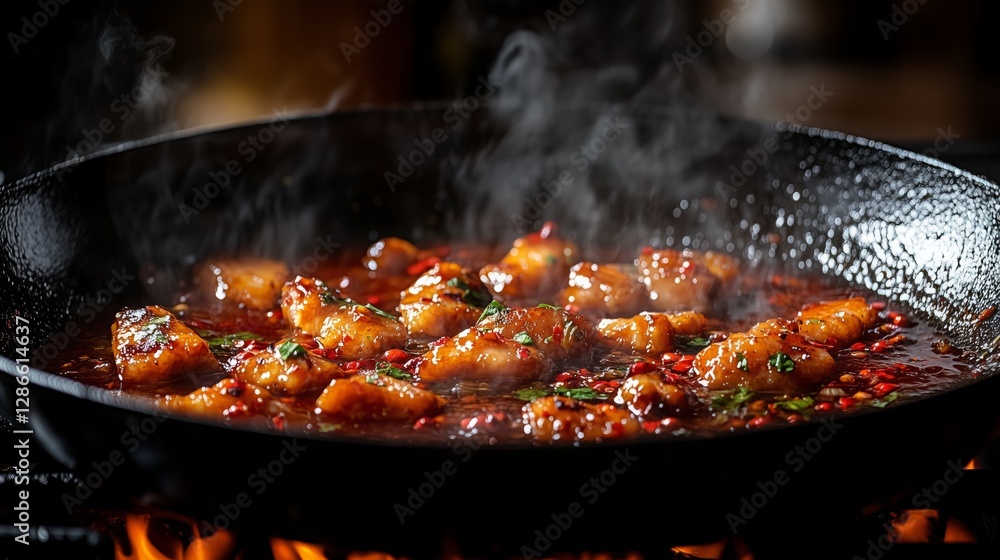 The spicy temptation on the flames The spicy temptation on the flames