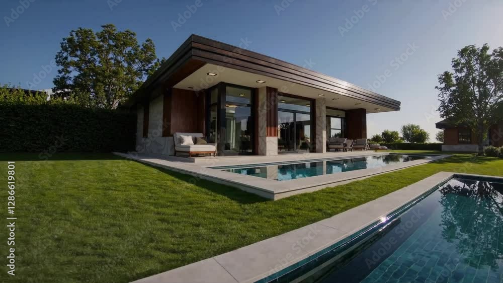 Luxury Retreat: A modern, luxurious home with a stunning infinity pool, inviting you to a realm of relaxation and serenity. Luxury Retreat: A modern, luxurious home with a stunning infinity pool, inviting you to a realm of relaxation and serenity.