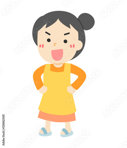自信満々な女性