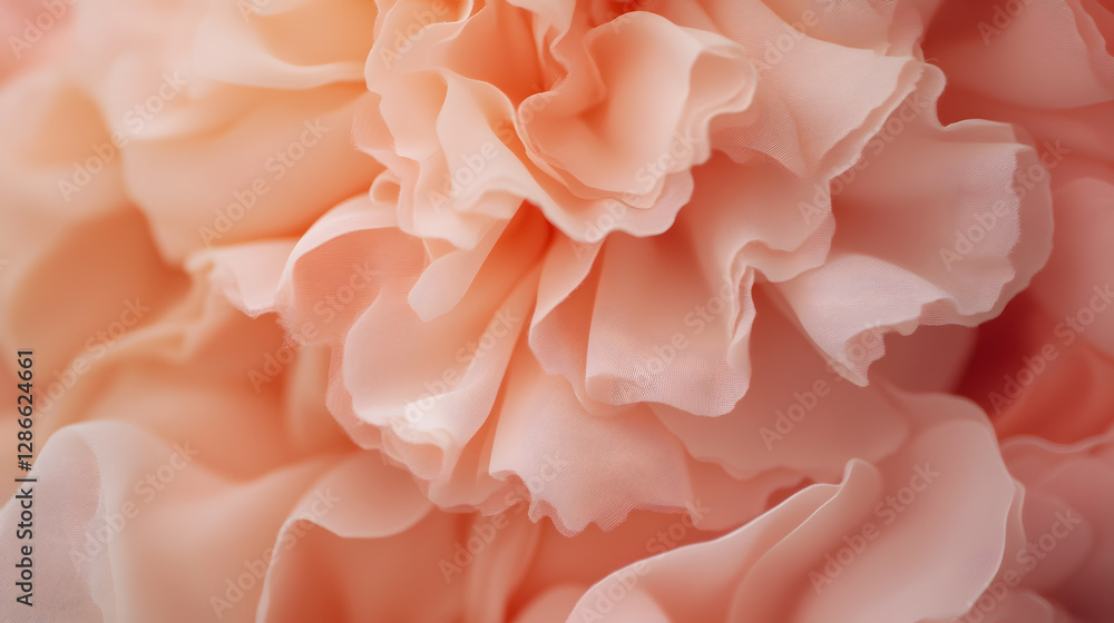 Soft, layered petals in dreamy pink and peach hues create elegant and delicate floral texture. gentle curves and subtle color variations evoke sense of tranquility and beauty Soft, layered petals in dreamy pink and peach hues create elegant and delicate floral texture. gentle curves and subtle color variations evoke sense of tranquility and beauty