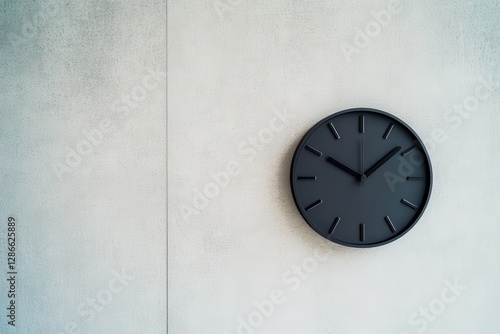 Wallpaper Mural Minimalist wall clock design in a contemporary space highlighting a timeless aesthetic and clean lines of modern decor Torontodigital.ca