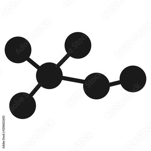 Molekul icon vector illustration. chemistry line icon.