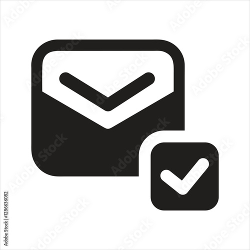 Email safe icon. Pin code envelope. New password icon