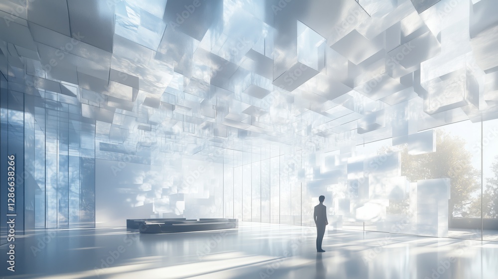 A meditation space full of futurism A meditation space full of futurism