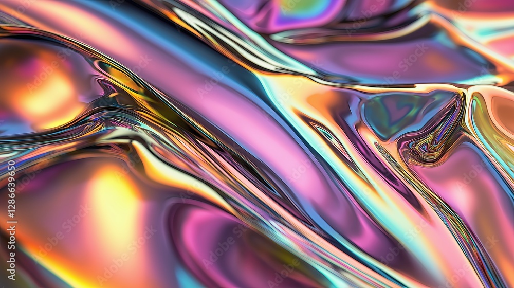 A distorted glass texture reflecting a rainbow spectrum A distorted glass texture reflecting a rainbow spectrum