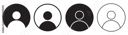 Add user icon set. Person profile avatar with plus, add account symbol. Add user icon set. Follow user, add contact, people, member, account Icon set. Person profile avatar with plus symbol. Vector