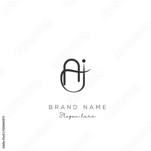 AI Logo Design, Futuristic, Modern, and High-Tech Branding for Letters A and I. Creative, Minimal Design.