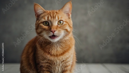 portrait of a red cat