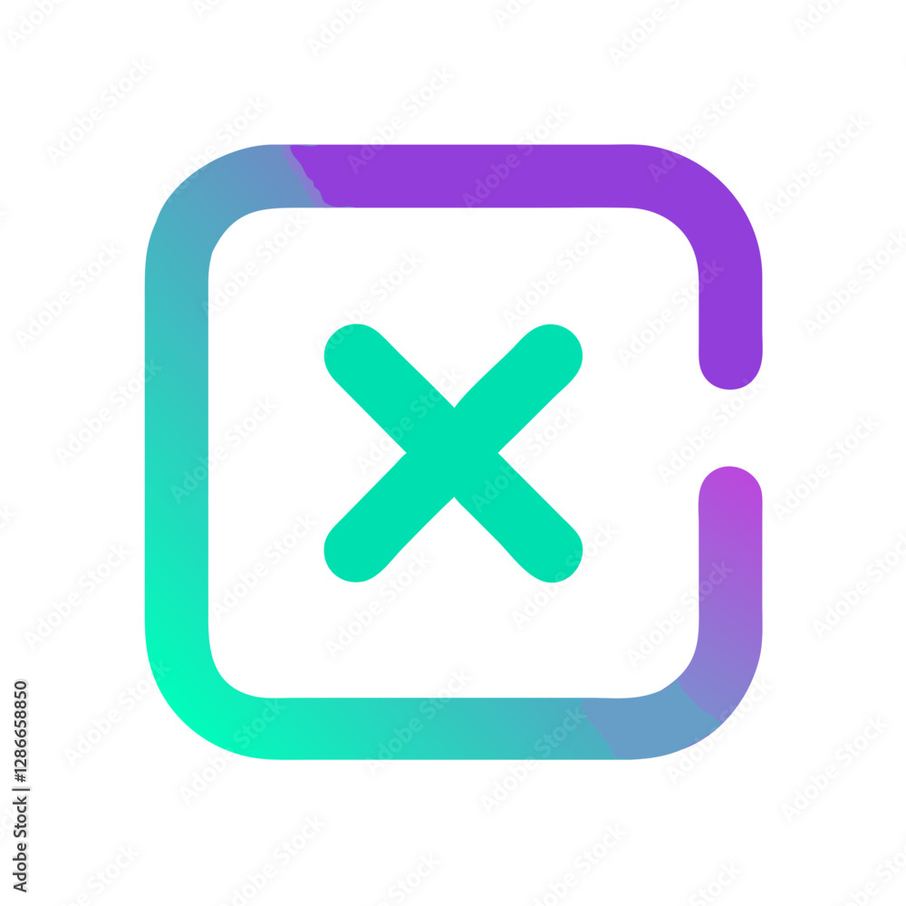 Obraz premium Abstract geometric design with gradient colors, modern aesthetics