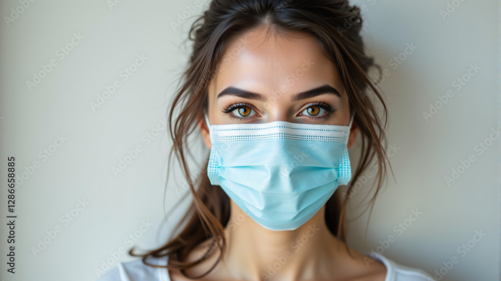 Woman Wearing a Face Mask Woman Wearing a Face Mask