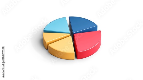 3D Render of a Colorful Five-Section Pie Chart AI Generated Free Download 3D Render of a Colorful Five-Section Pie Chart AI Generated - GFXLoad