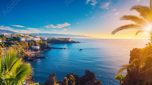 sunset over the sea