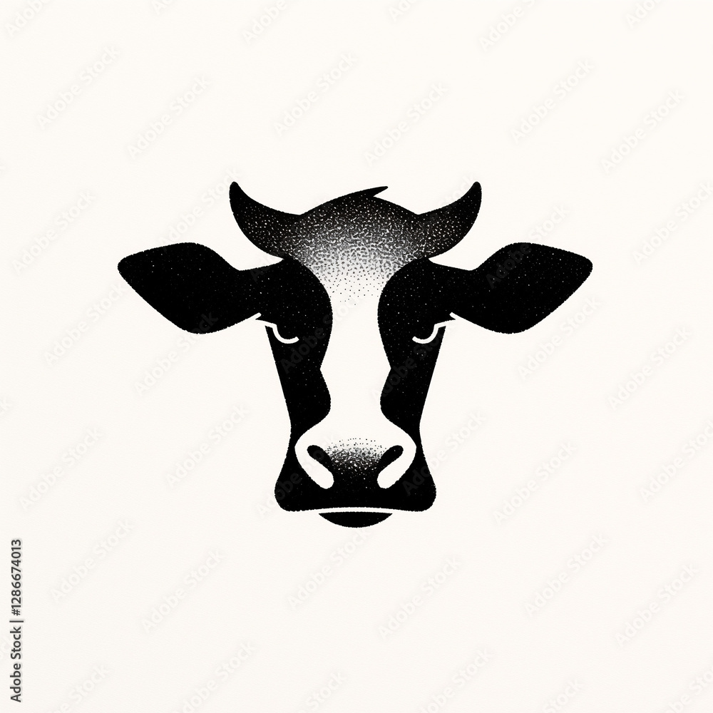 cow head vector