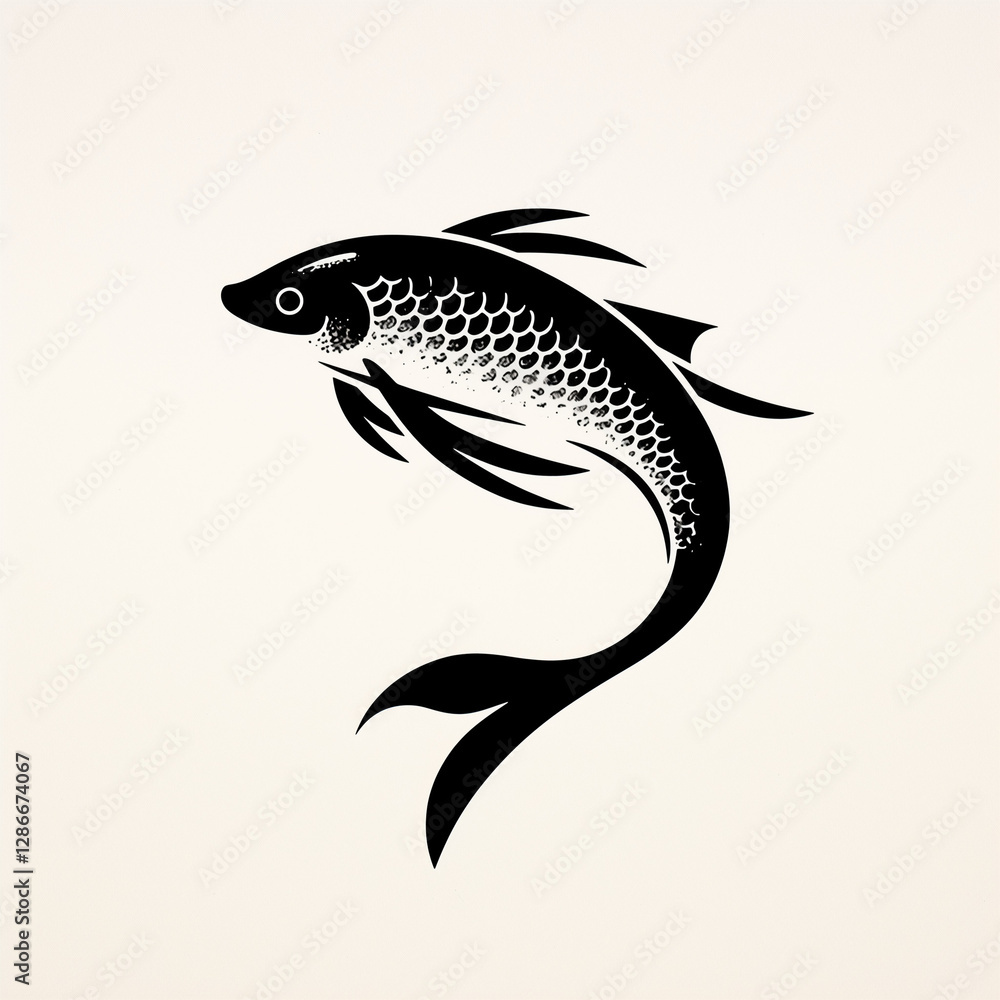 fish on a white background