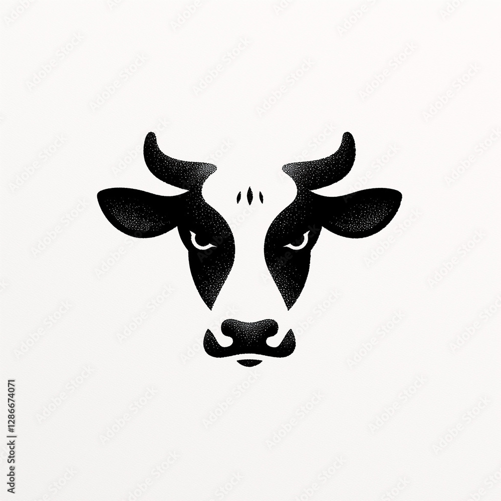 cow head vector