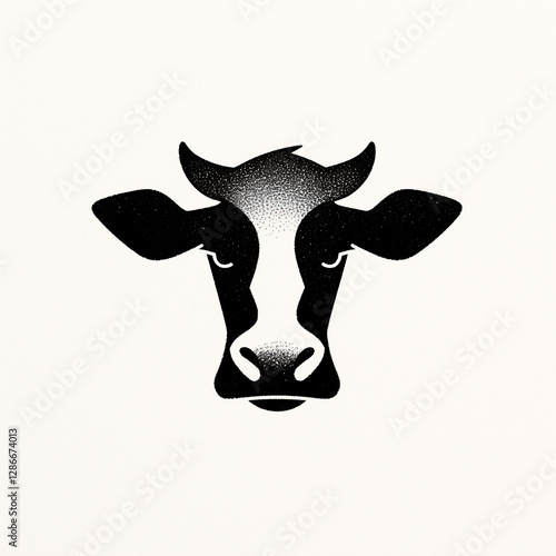 Obraz na płótnie cow head vector w salonie