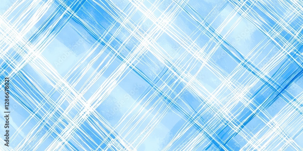 Blue and white checkered background with white lines Blue and white checkered background with white lines