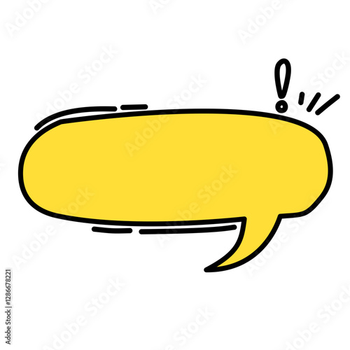 Yellow speech bubble