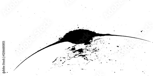 Distressed black texture. Dark grainy texture on white background. Dust overlay textured. Grain noise particles. Rusted white effect. Grunge design elements. Vector illustration, EPS 10.