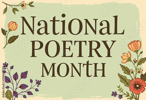 National Poetry Month poster