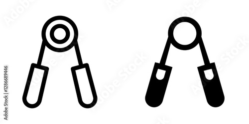 Strong Hand Grip Icon Design – Vector Symbol Set