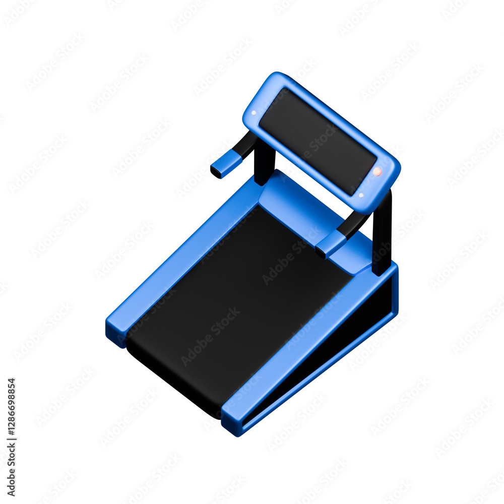 3D treadmill, exercise machine for gyms. 3d Illustration for sports, running, fitness, lifestyle concepts. 3D treadmill, exercise machine for gyms. 3d Illustration for sports, running, fitness, lifestyle concepts.