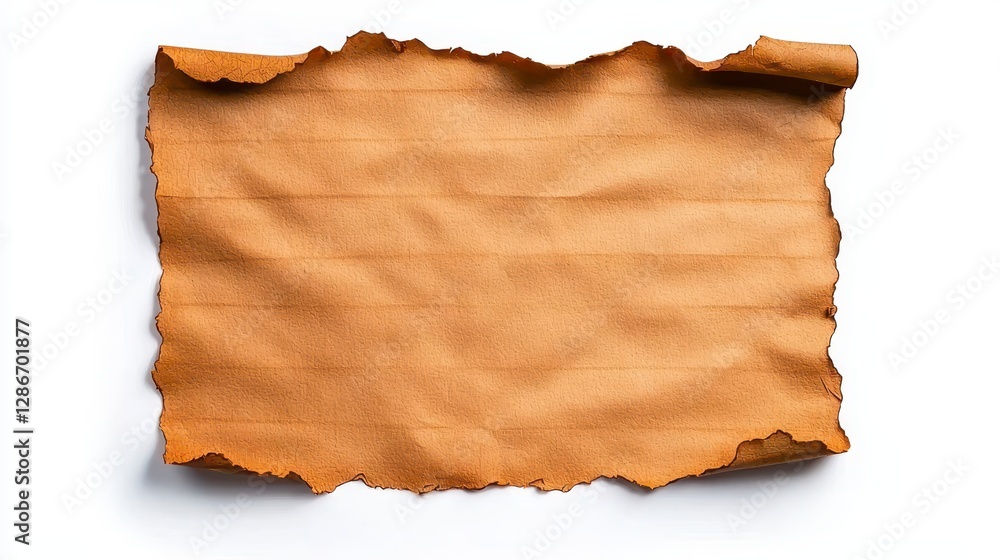 Simple piece of paper displaying a clean flat surface ideal for writing, drawing, or crafting with various materials